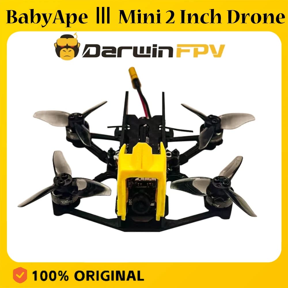 DarwinFPV BabyApe Ⅲ Mini 2 Inch ELRS 2.4G Freestyle FPV Brushless Drone for Analog VTX, Walksnail Avatar VTX, DJI O4 Air Unit - 1