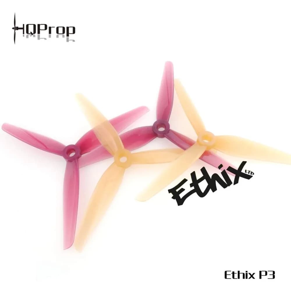 HQPROP Ethix P3 Peanut Butter & Jelly Prop 5130 5.1X3X3 3-Blade PC Propeller for RC FPV Racing Freestyle 5Inch Drones DIY Parts - 1