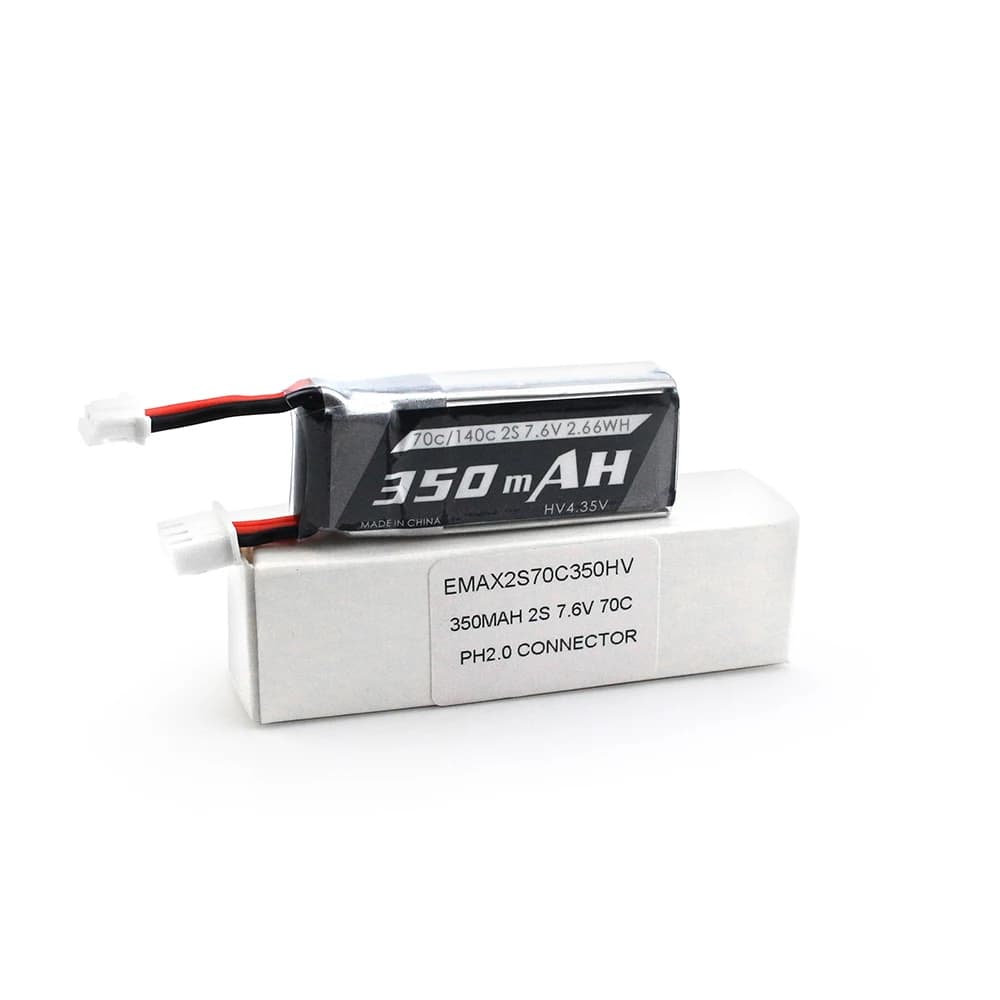 Gift EMAX Tinyhawk S - 2s Lipo Battery 350mah 70C 7.6V For FPV Racing Drone 5