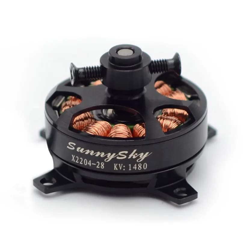 SUNNYSKY X2204 20G 2S 1800KV/1480kv 50W Brushless Motor, 340g Thrust HD8040 9047 prop - 1