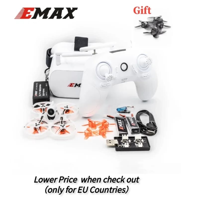 Emax Tinyhawk II 2 RTF FPV Racing Drone Kit F4 5A 16000KV RunCam Nano2 25/100/200mW VTX 1S-2S With Goggle - 1