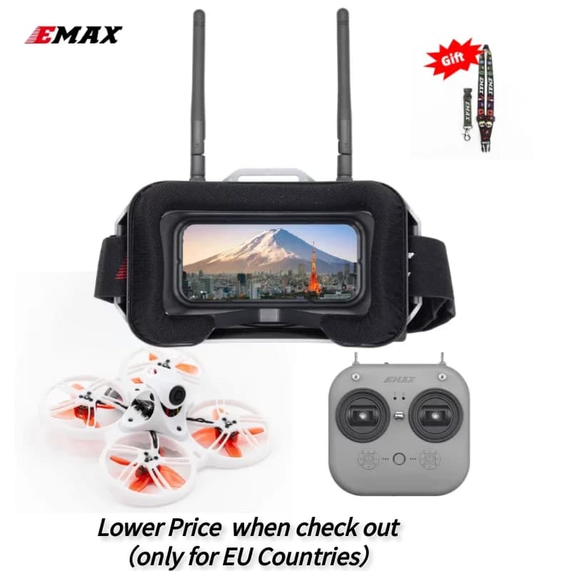 Emax Tinyhawk III 3 RTF Kit FPV Racing Drone F4 15000KV RunCam Nano 4  25-100-200mW VTX 1S-2S FrSky D8 RC Airplane Quadcopter - 1