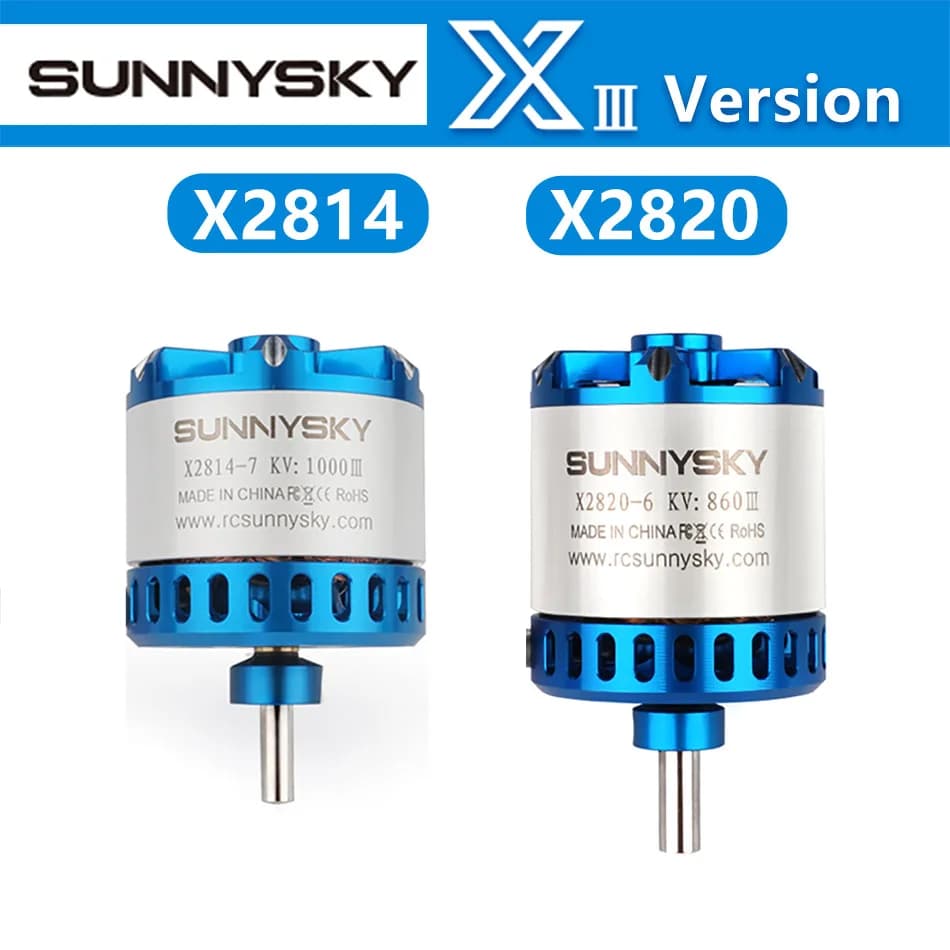 SUNNYSKY X2814-III X2820-III I 445KV 570KV 860KV 900KV 1200KBrushless Motor for RC Quadcopter Airplanes Fixed Wing Plane - 1
