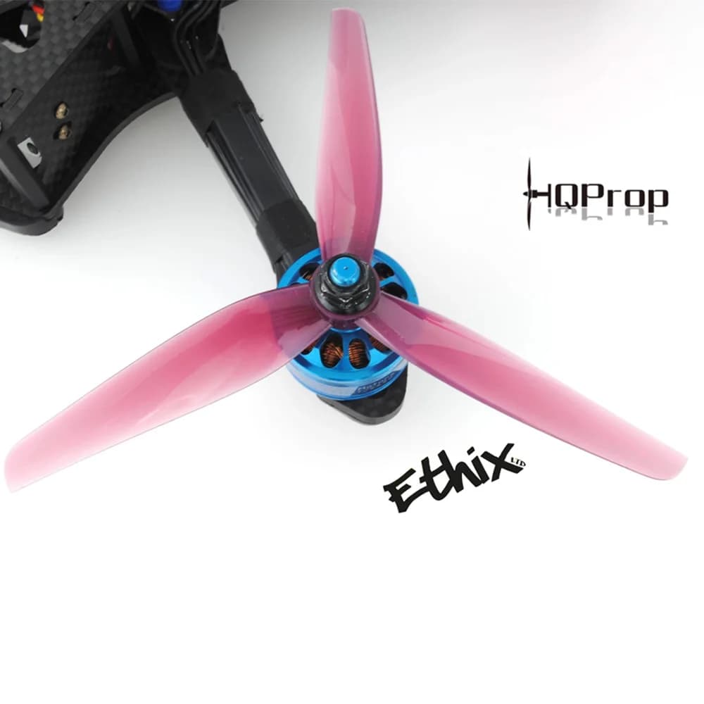 HQPROP Ethix P3 Peanut Butter & Jelly Prop 5130 5.1X3X3 3-Blade PC Propeller for RC FPV Racing Freestyle 5Inch Drones DIY Parts