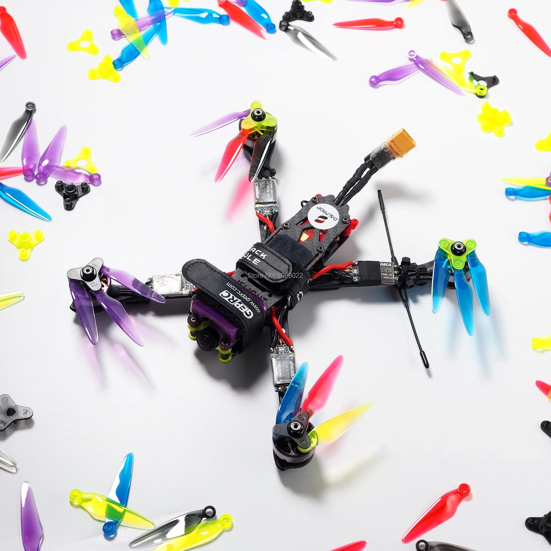 12Pairs 24 pcs DALPROP Fold F5 F6 F7 5.1/6/7inch Foldable Freestyle 3-Blade Propeller Props for RC Drone FPV Racing Quadcopter 3