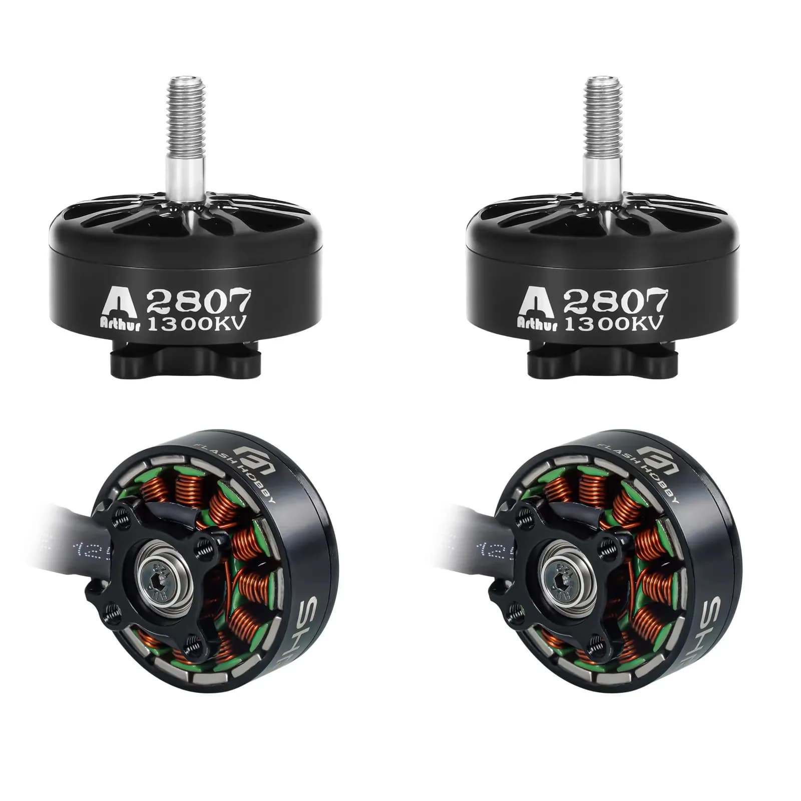 FLASHHOBBY SHRKE A2807 2807 6S 1300KV 4PCS Brushless Motor for FPV Freestyle 7inch Long Range LR7 Drone RC Model - 1