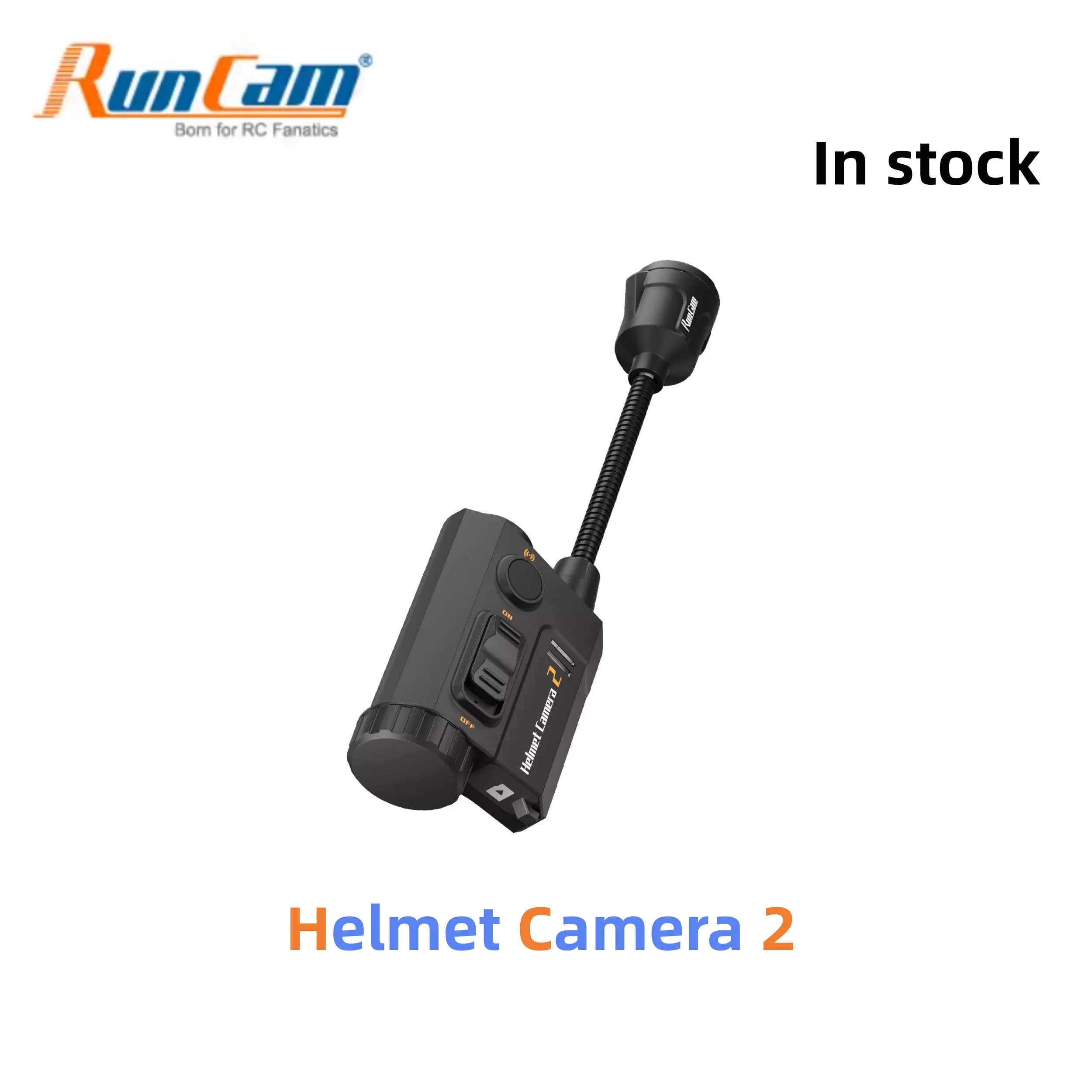 RunCam Helmet Camera2 Flashback Recording Waterproof Ultra-long battery life Supported App Preview Video Action Camera - 1