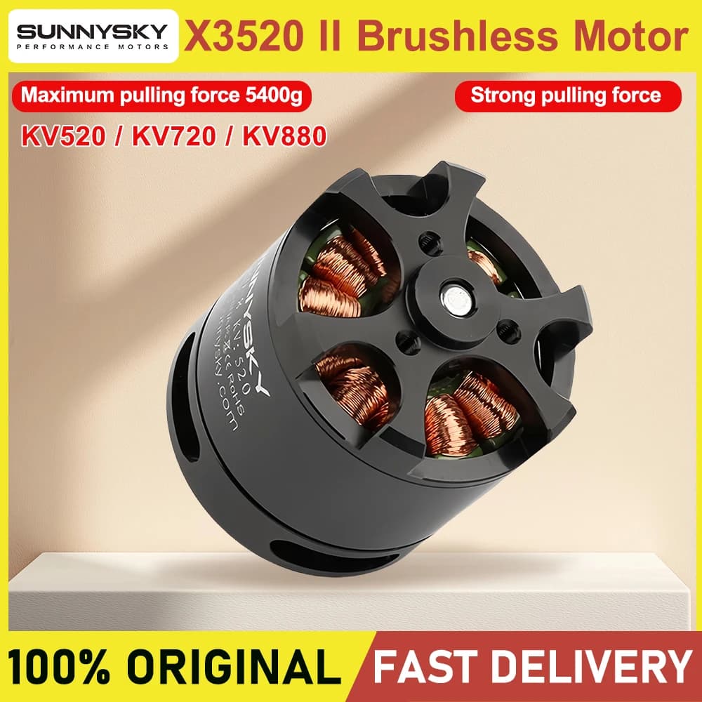 Sunnysky X3520 II  KV520/KV720/KV880 6S Brushless Motor For RC Models FPV Quadcopter drones - 1