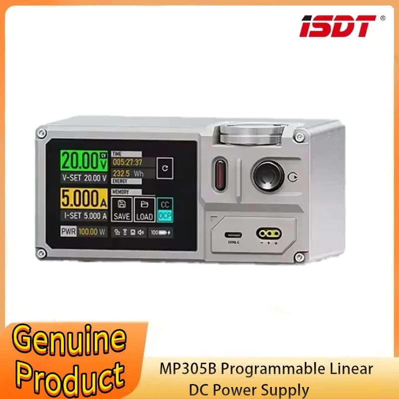 ISDT Esther MP305B Adjustable Power Supply Programmable Linear DC Voltage Regulator 2.8-inch Touch Screen APP Portable - 1