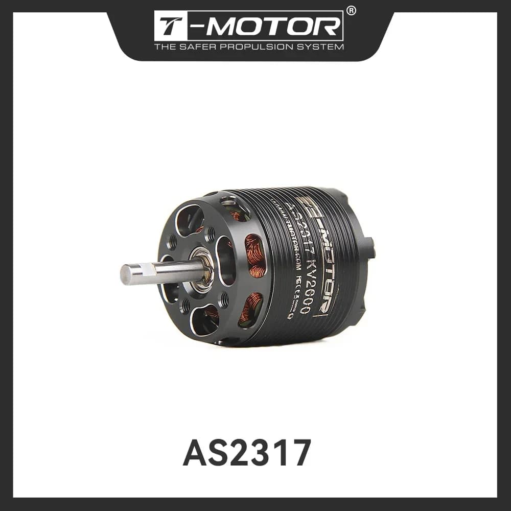 T-MOTOR T-Hobby AS2317 3-4S Brushless Motor KV800 KV1250 KV1400 KV1850 KV200 KV2500 Long Shaft 3D Trainer Airplane - 1
