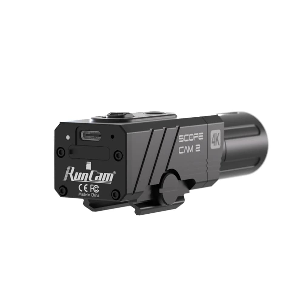 RunCam Scope Cam 2 4K Airsoft Camera IP64 WaterProof Paintball APP 1400mAh 128G Digital Zoom Customized Crosshairs Scopecam