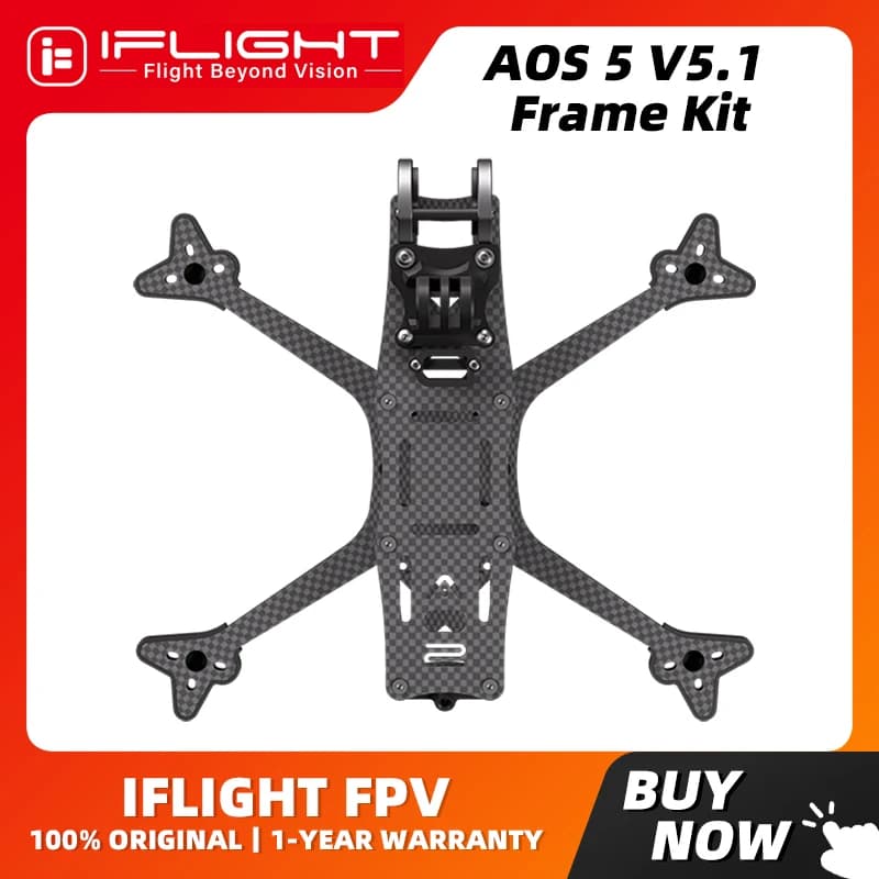 iflight AOS 5 V5.1 O4 Version FPV Frame Kit with 6mm arm for FPV - 1