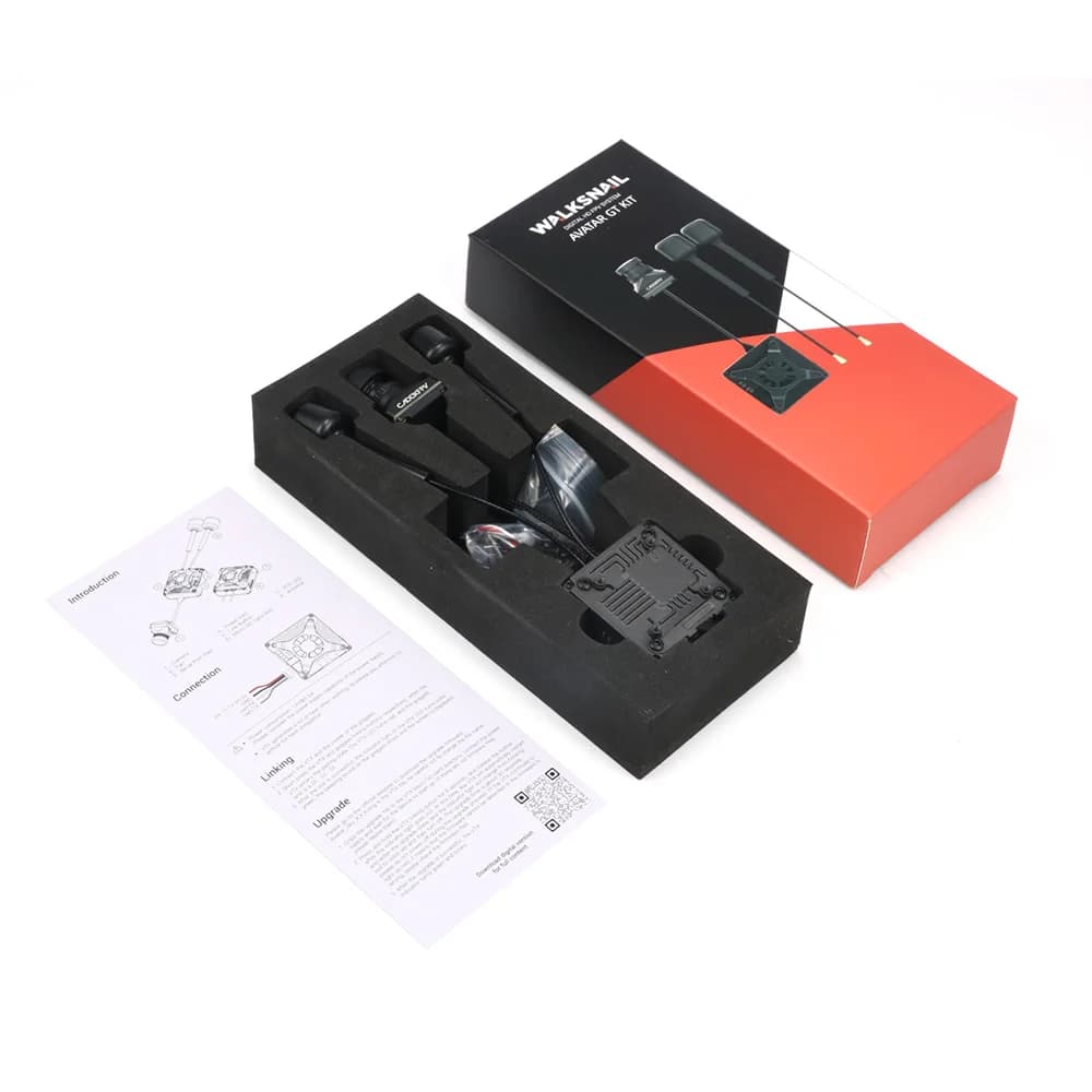 Caddx Walksnail Avatar GT KIT 1080P 100fps Max 2W VTX Gyroflow Dual Antennas Night Vision for Sony Starvis II Sensor Long Range 3