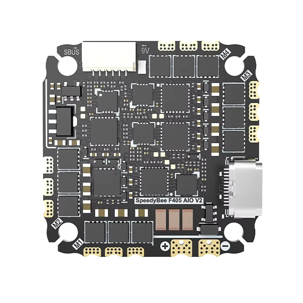 SpeedyBee F405 AIO 40A V2 H2 CNC/F405 V2 35A Flight Controller 25.5x25.5 3-6S Upgraded Flight Controller and ESC Integrated Mode