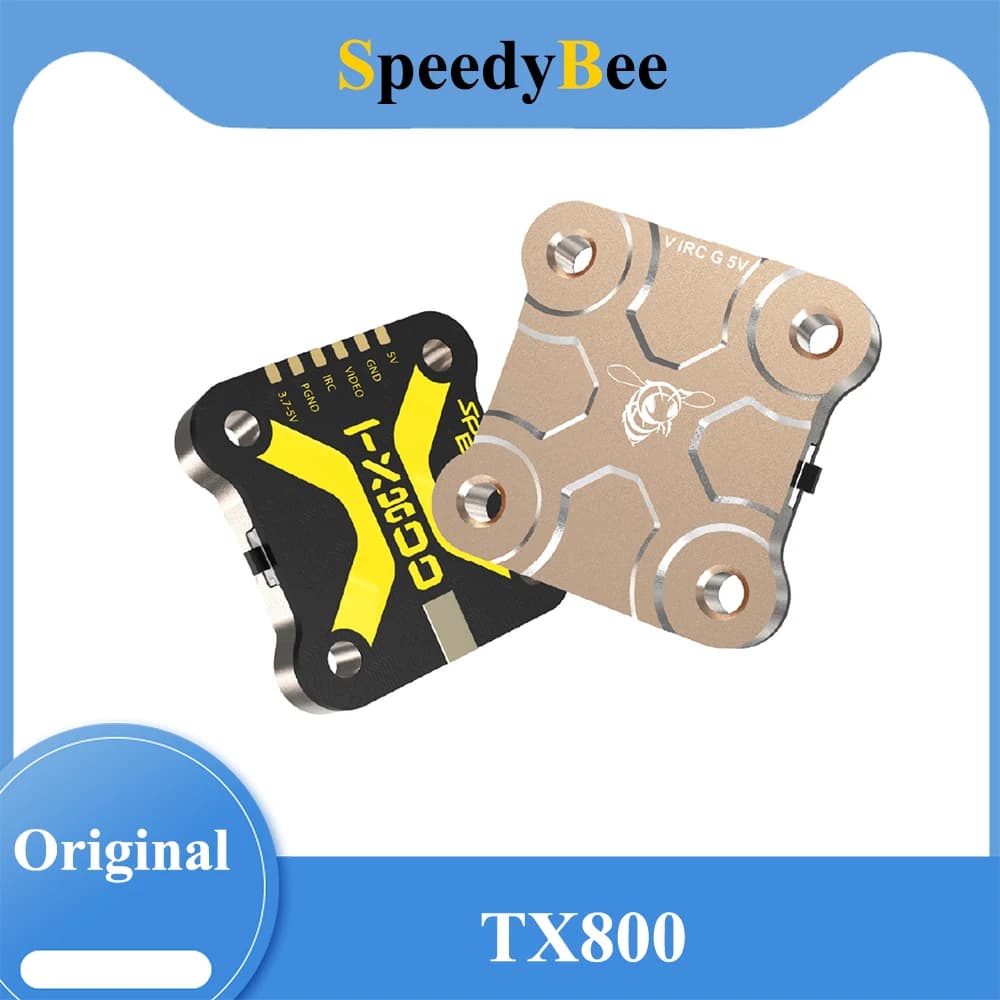 SpeedyBee TX800 VTX 5.8G 48CH PitMode 25mW/200mW/400mW/800mW Output Long Range Transmitter with 5.8 GHz Antenna For RC FPV - 1