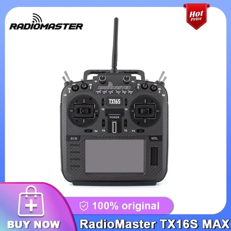 New RadioMaster TX16S MKII MAX FCC LBT V4.0 Hall Gimbals Radio Control System ExpressLRS or Multi-protocol 4in1 - 1