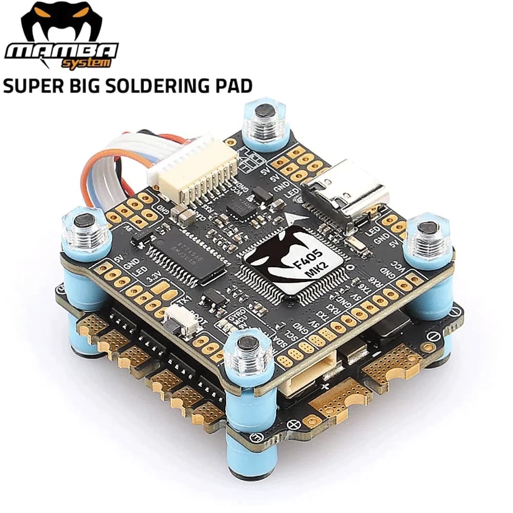 DIATONE MAMBA F405 MK2 V2 (ICM42688P) Flight Controller W/ F55 BLS F65 BLS 4in1 ESC Dshot 300/600 3-6S for RC FPV Racing Drone - 1