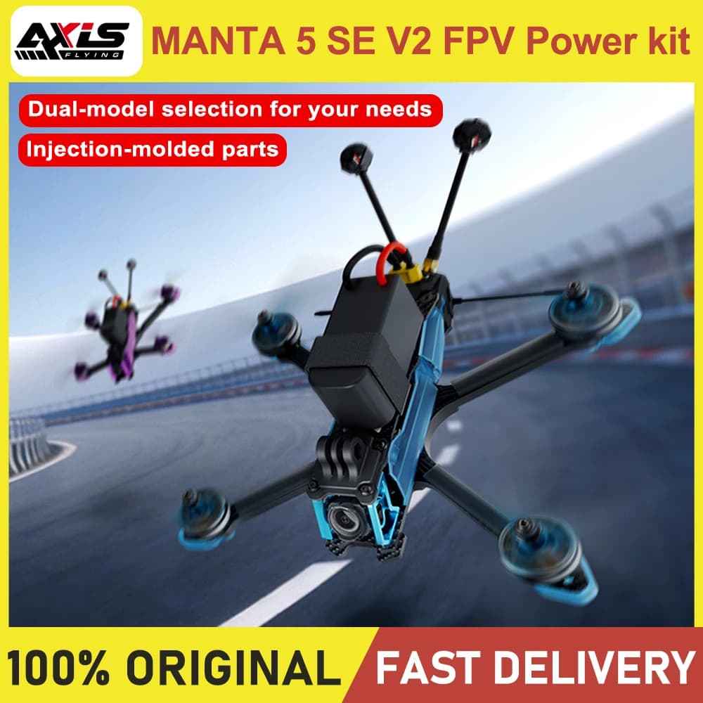 Axisflying Manta 5 SE DC V2 6S FPV Drone Analog/O4 Dual Version Built-in GPS Long Range Freestyle High Stability Durable 5 Inch - 1