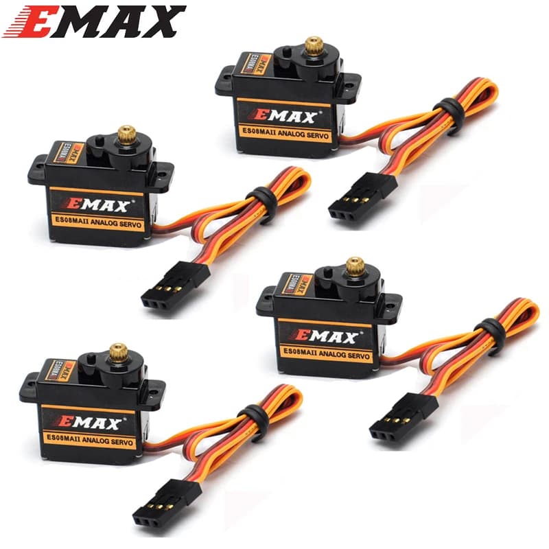 2026 New EMAX ES08MAII 12G Mini Metal Gear Analog Servo RC Hobby Simulation Servo for Car Boat Helicopter Airplane