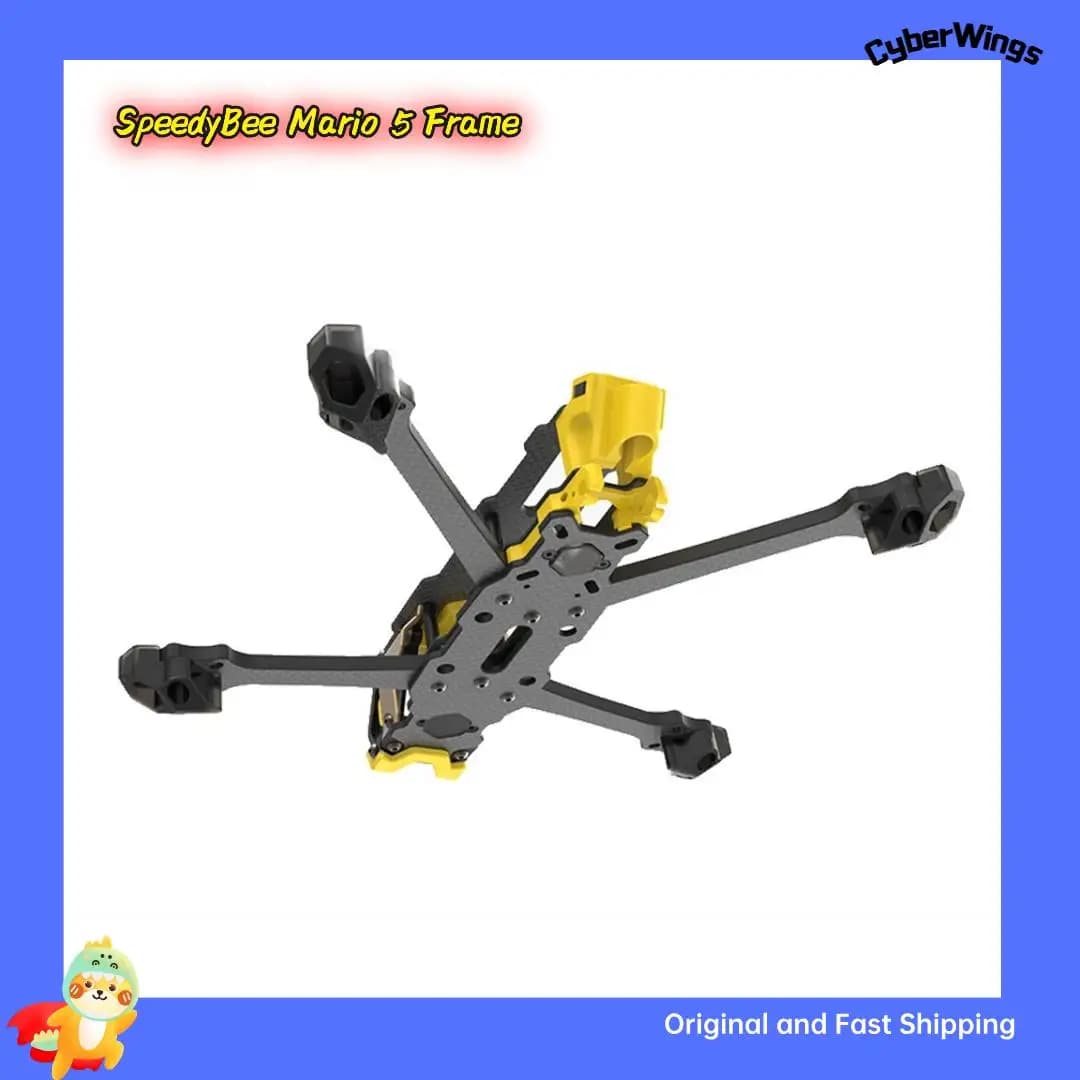 SpeedyBee Mario 5 Frame DC / XH ADV/PRO with New Design Carbon Fiber Arms with LED Strip Channels