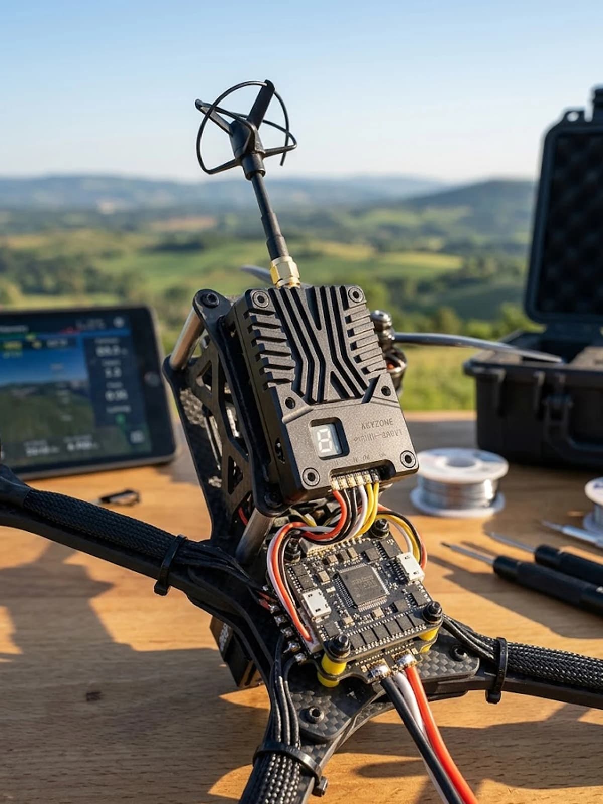 Original SKYZONE TX2500 4.9G/5.8G 2.5W VTX High Power Video Transmitter with CNC Case Cooling Fan SMA for FPV Long Range Drone - 1
