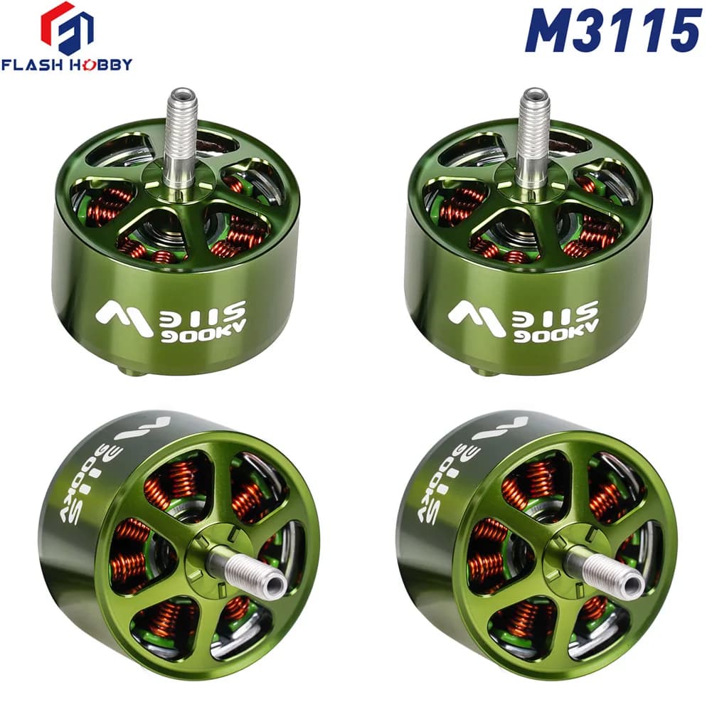 4pcs FLASHHOBBY Mars M3115 Brushless Motor 3-6S LIPO 900KV Motor For FPV Drone
