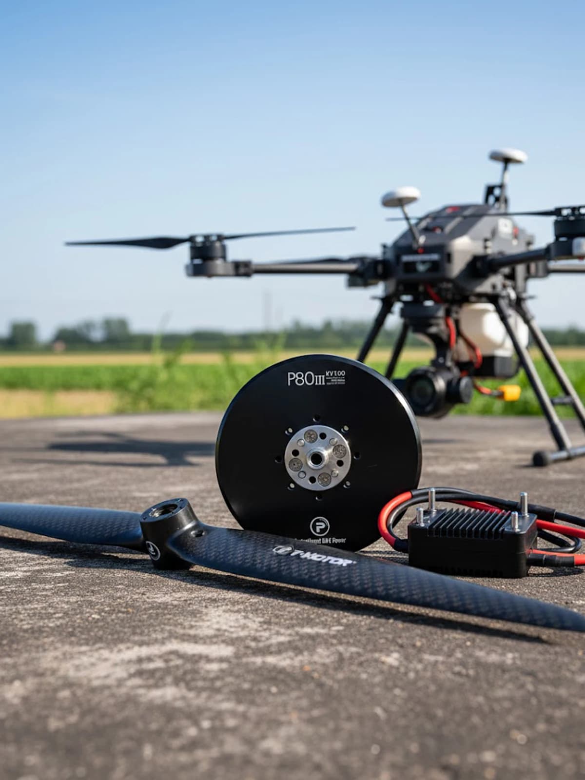 T-MOTOR P80 III MS Series Brushless Motor KV100 KV120 for Agricultural Spraying Drone Heavy Lift Multicopter Propulsion System - 1