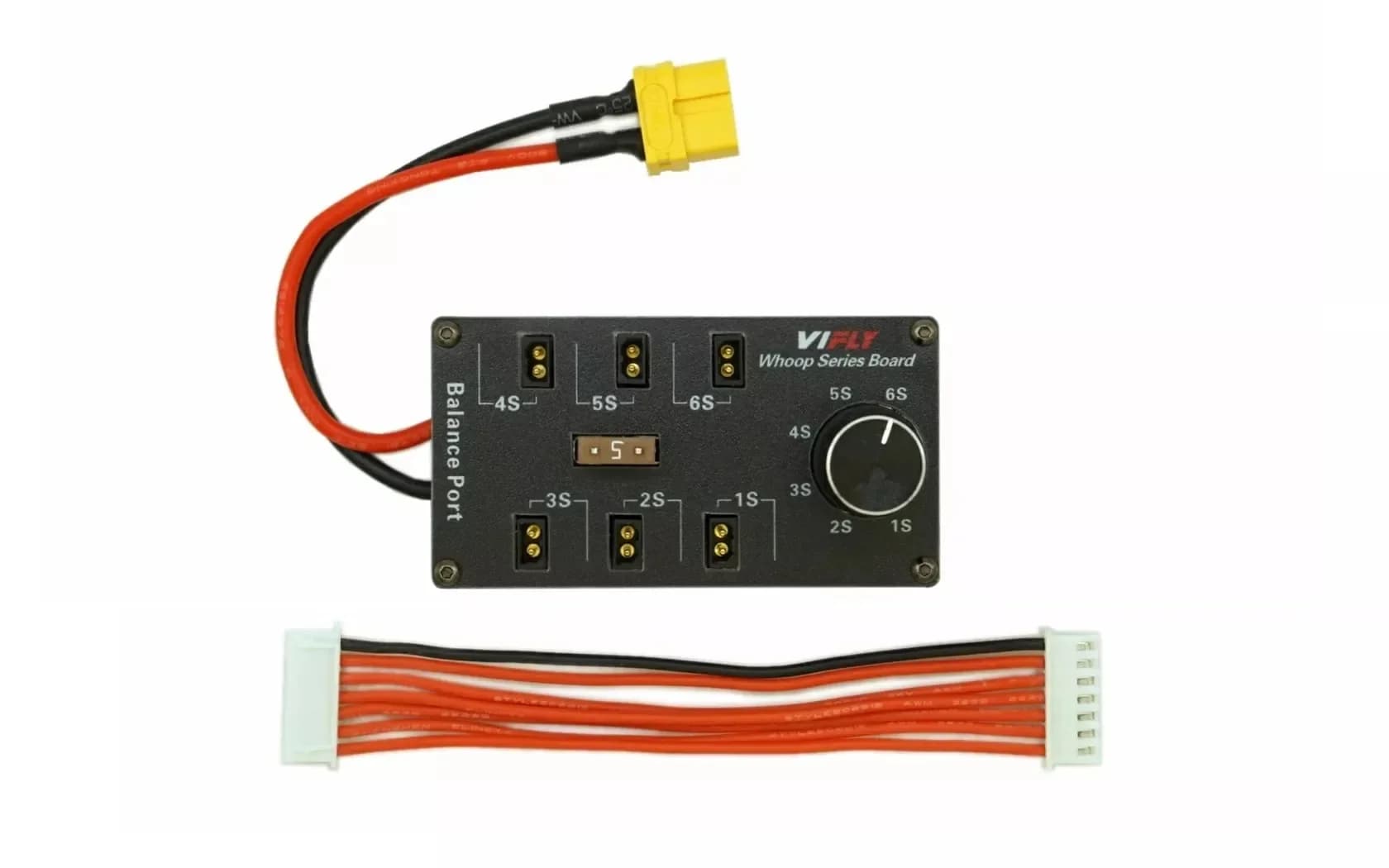 VIFLY Whoop Series Board Balance Charging Board 6 Port 1S LIPO Battery XT60 Input for PH2.0 BT2.0 1S FPV Tinywhoop Drone