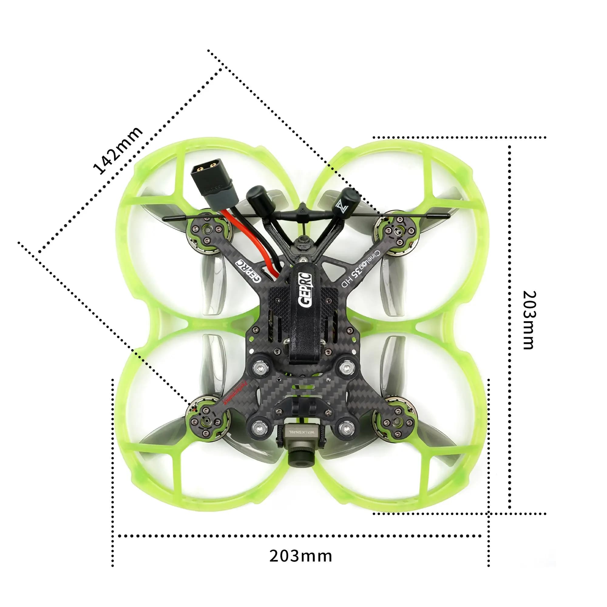 GEPRC CineLog35 Performance AVATAR HD GEP-F722-45A AIO Walksnail Avatar HD Camera VTX Kit 2105.5 2650KV 6S 3.5inch FPV Cinewhoop 4