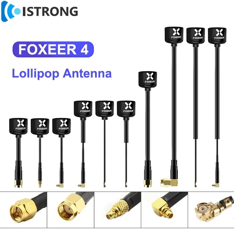 FOXEER 5.8G FPV Lollipop Antenna RHCP High Gain Image Transmission Transmitter/Receiver for RC FPV Racing Drone DIY Parts - 1