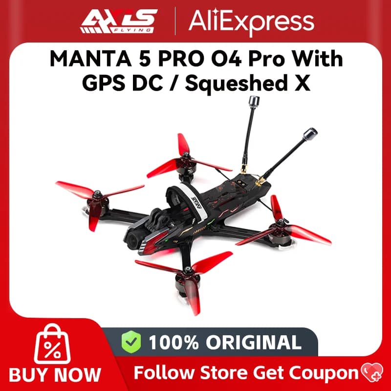 Axisflying Manta 5 Pro 5inch 5'' FPV Drone 6S O4 PRO VTX GPS DC Frame for Cinematic freestyle FPV Kits - 1