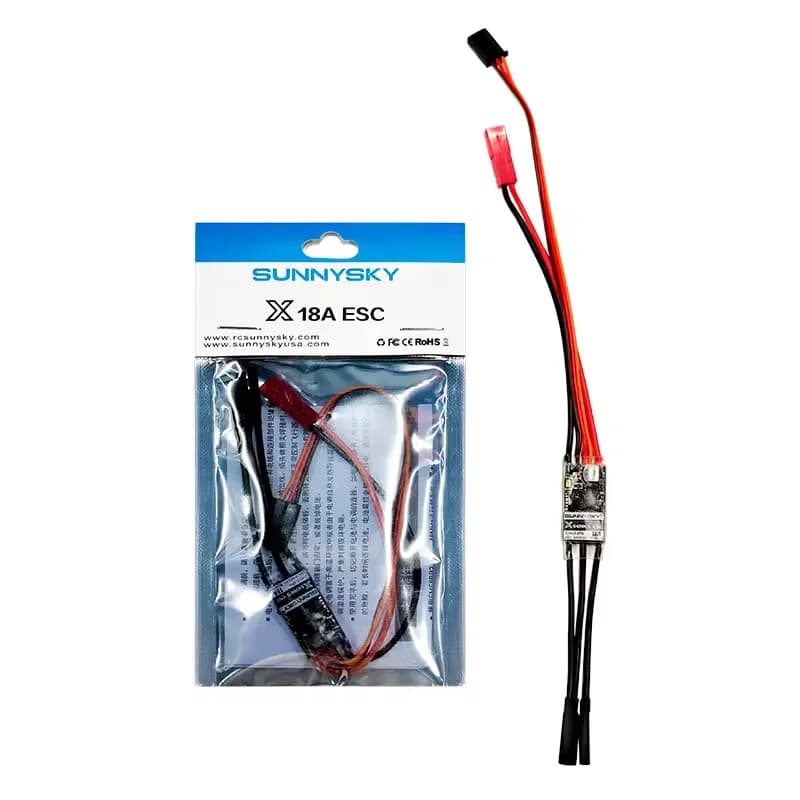 SunnySky Xseries 18A ESC 2-6S LiPo With BEC 4A@5.6V Speed Controllers For RC Drone F3P Fixed Wing 6