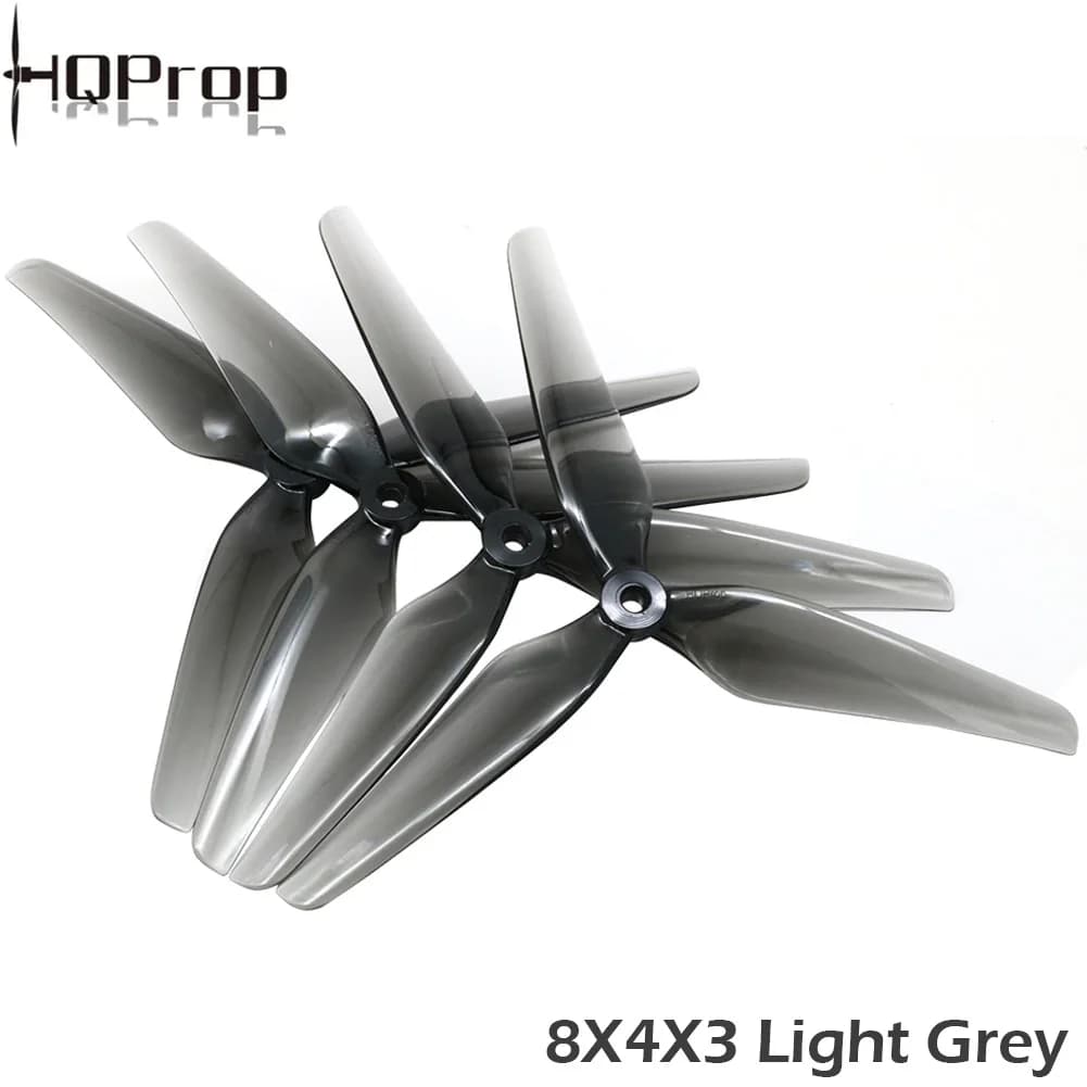 2/4Pair HQProp 8X4X3 8040 / 8X3.7X3 8037 3-Blade Propeller Black-Glass Fiber Nylon Propeller FPV Propeller for 8inch FPV Drones