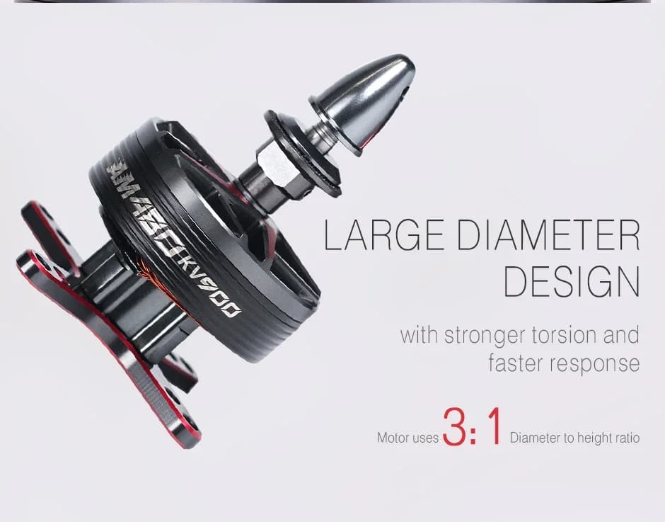 T-MOTOR AM480 Brushless Motor KV600 KV650 KV900 For RC Fixed-wing Airplane Drone 4