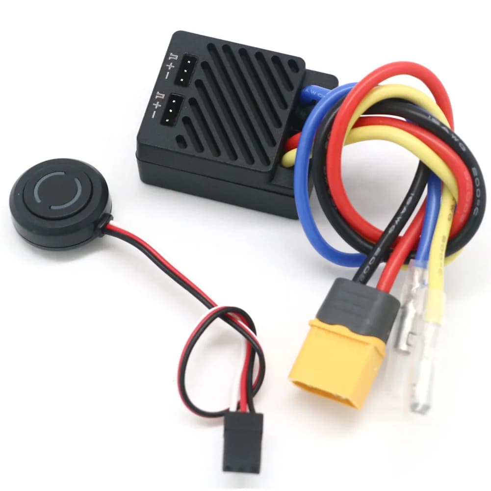 ISDT ESC70 ESC90 WP 1080 70A 90A Waterproof ESC  2~3S Adjustable BEC Phone Control 540/550 Brushed Motor For 1/8 1/10 Car 4