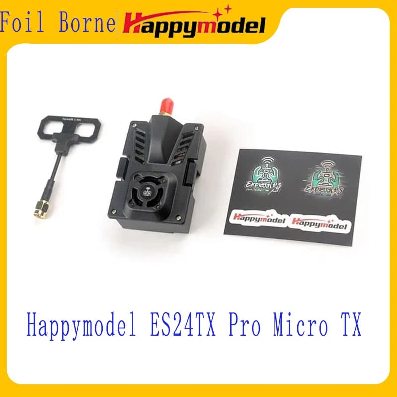 HappyModel ES24TX Pro 1000mW 2.4G ExpressLRS ELRS Micro TX Module with Cooling Fan RGB LED Module for RC Airplane FPV Drone - 1