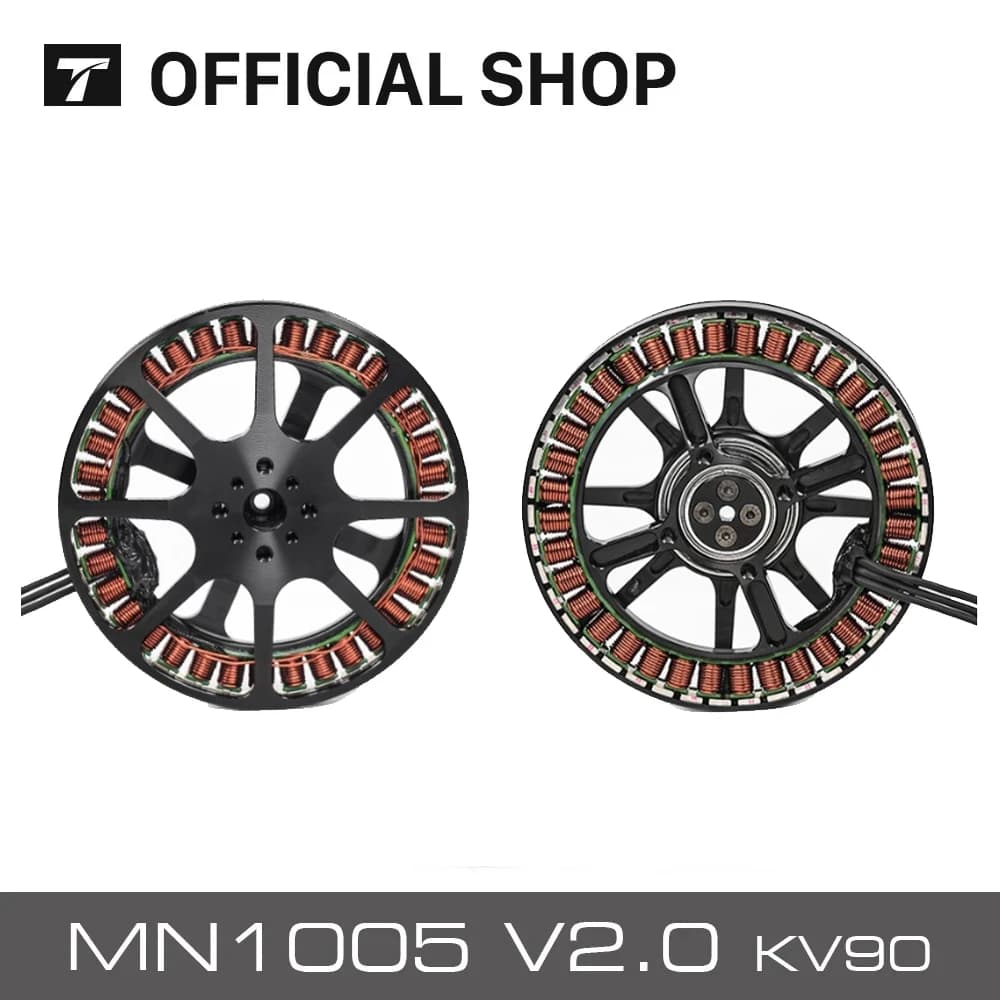 T-MOTOR MN1005 V2.0 KV90 Ultralight aircraft engine big thrust Antigravity 1005 V2.0 Brushless motor 11.5g/W at 3kg - 1