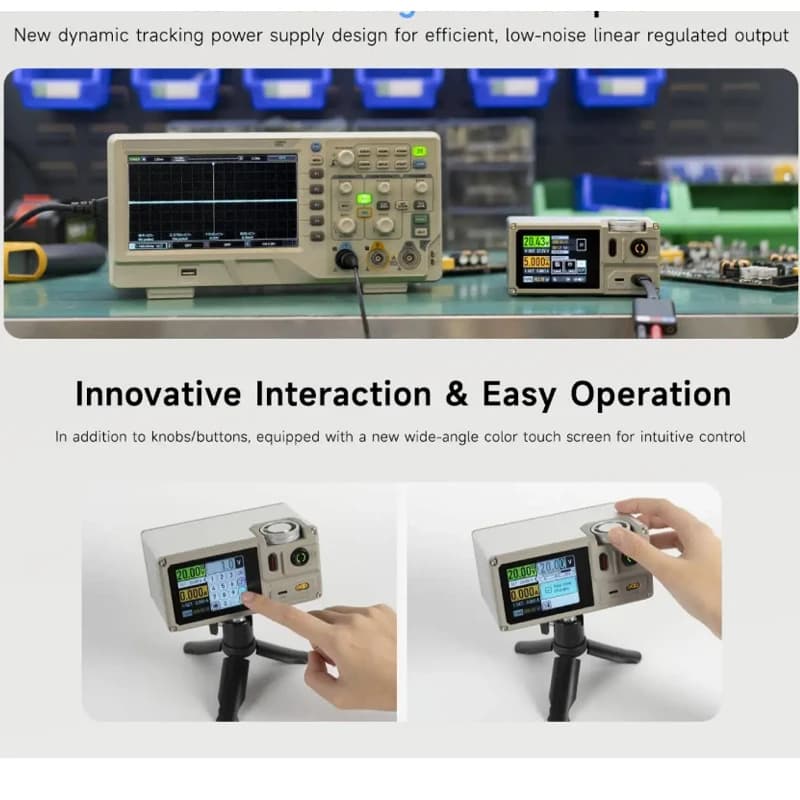 ISDT Esther MP305B Adjustable Power Supply Programmable Linear DC Voltage Regulator 2.8-inch Touch Screen APP Portable