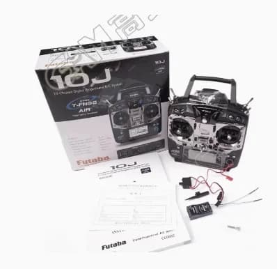 Original NEW in box Futaba T10J 10J 10-Channel 2.4GHz 2.4G Air T-FHSS S-FHSS Radio Transmitter R3008SB receiver  TX RX for RC - 1