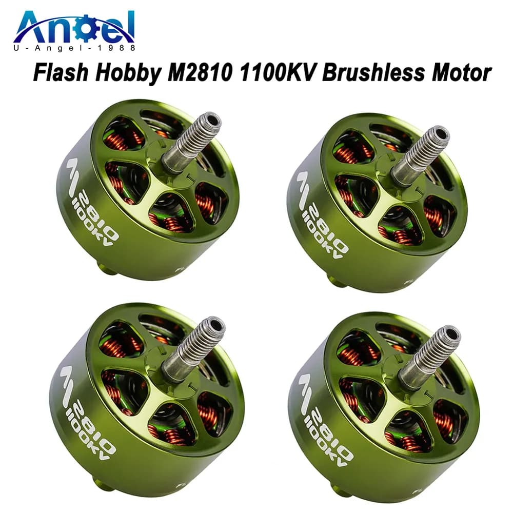 4 Pieces FLASHHOBBY Mars M2810  1100KV Brushless Motor 3-6S LiPo for RC FPV Drone Freestyle Long Range DIY Parts - 1