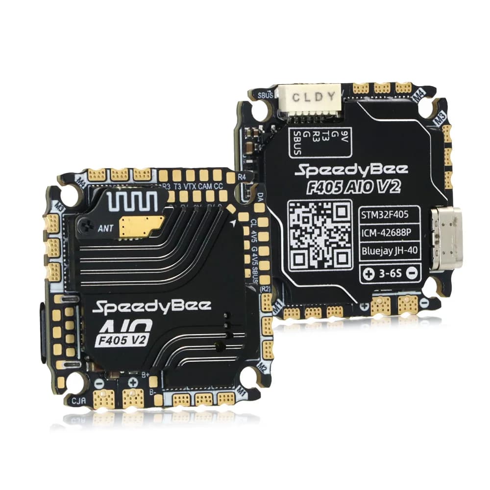 SpeedyBee F405 AIO V2 35A without CNC / 40A with CNC 25.5x25.5 3-6S Flight Control and ESC Integrated for Aircraft 3