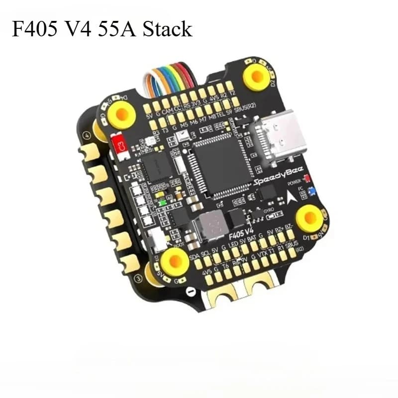 1pcs for speedybee F405 V4 55A 3-6S FPV 30mm Stack ICM42688P Flight Controller BLS 55A 4in1 ESC for Freestyle Drones DIY Parts