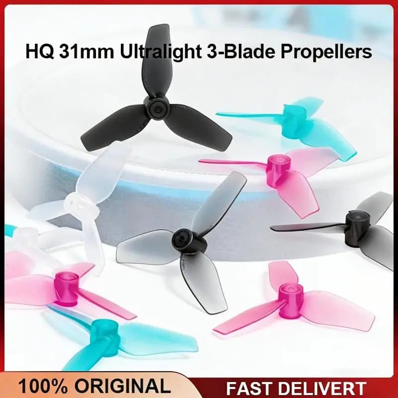 HQProp 31mmX3 Ultralight 3-Blade Propellers 1.0mm Shaft for Meteor65 Meteor65 Pro Air65 Drone - 1
