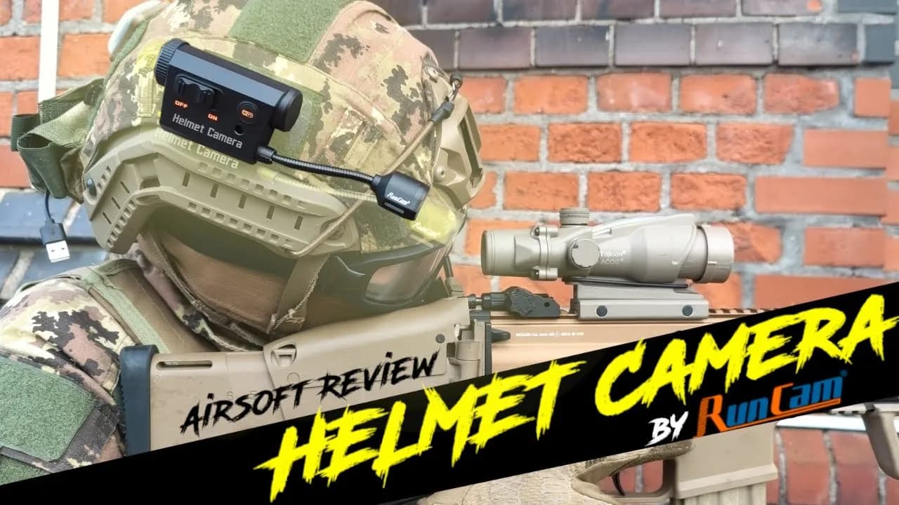 RunCam Helmet Camera 4K Face Mask Recorder Airsoft Recording Long Battery Life 1920*1080 60fps Built-in Wifi