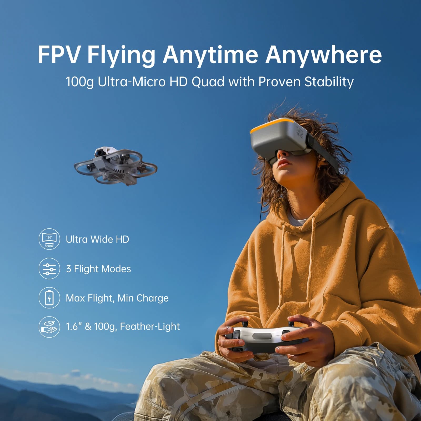 CADDX Protos FPV Kit Brushless Racing Drone Professional Quadcopter Indoor Outdoor Mini Camera Drone C0