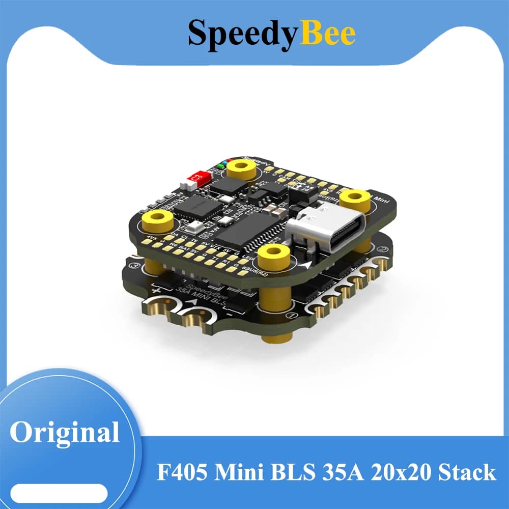 SpeedyBee F405 Mini BLS 35A 20x20 Stack F405 Mini Flight Controller BLS 35A Mini V2 4-in-1 BLHeli_S J-H-40 ESC FPV Free Racing - 1