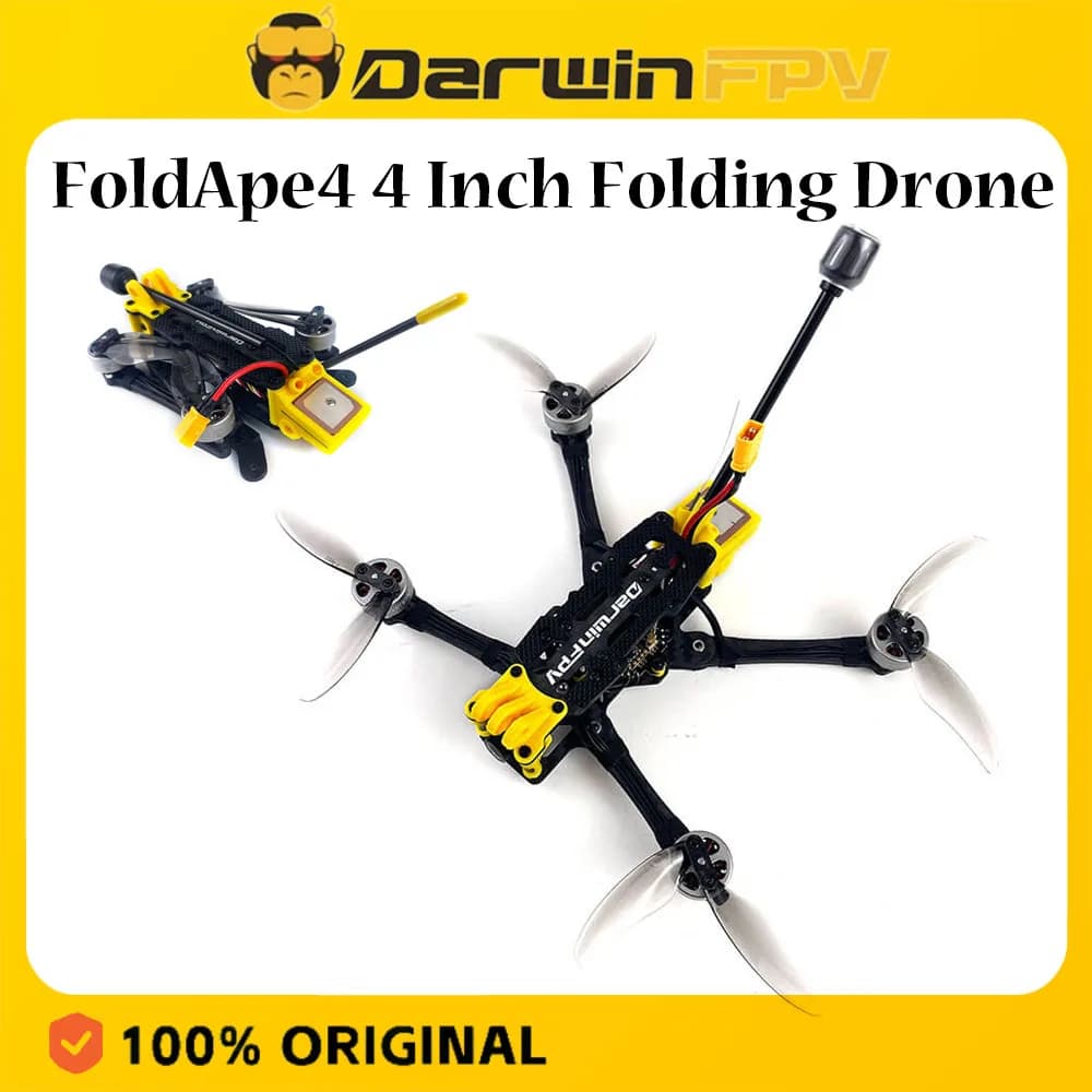 DarwinFPV FoldApe4 4 Inch Folding Long Range FPV Drone Quadcopter with GM8 GPS - 1