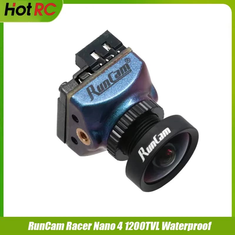 RunCam RC18D Lens / Run Cam Racer Nano 4 FPV Camera 1200TVL Resolution Super WDR Black 4.5g all-weather racing camera for fpv