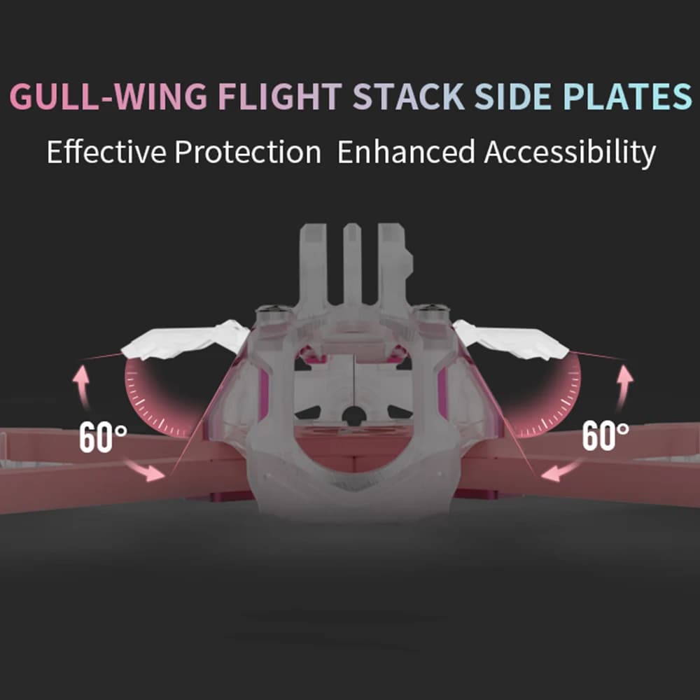 Axisflying Bando 5 5 Inch FPV Drone Frame Kit, True X Design for Freestyle Racing & Cinematic Shooting, High Strength Lightweigh 3
