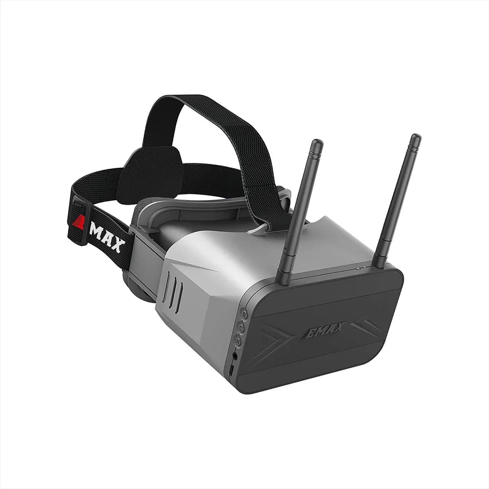 EMAX 5.8G 4.3 Inch 800*480 Transporter2 Goggle Analog FPV Goggles with DVR  and Dual Antennas for FPV Racing Drone - 1